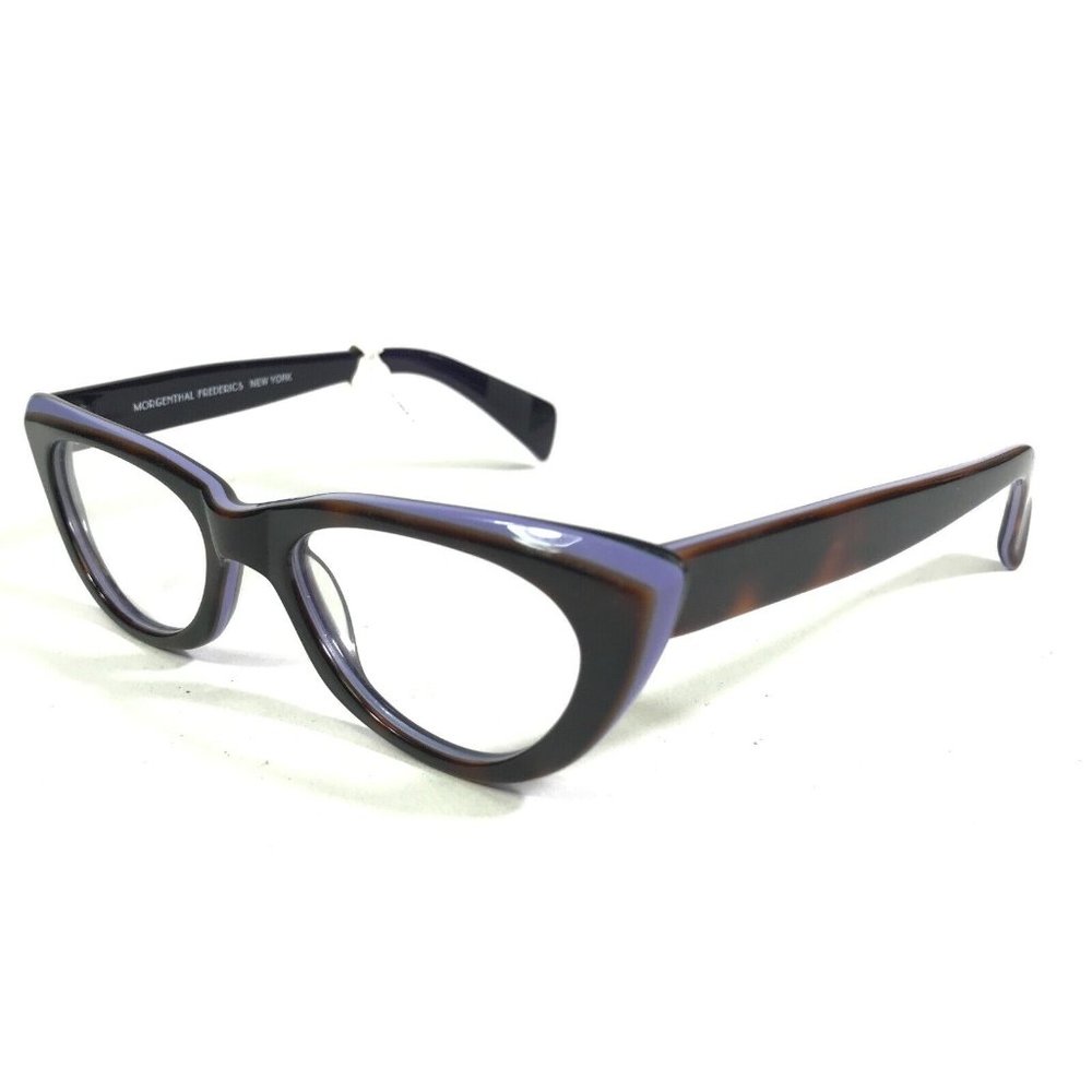 Morgenthal Frederics 389 INGRID Eyeglasses Frames Purple Tortoise Cat Eye 135